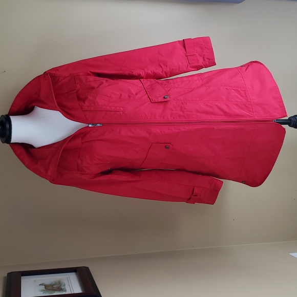Cole Haan red rain jacket - Picture 1 of 15
